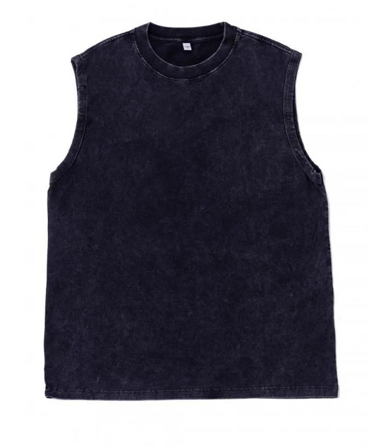 Camiseta sin mangas estilo oversized