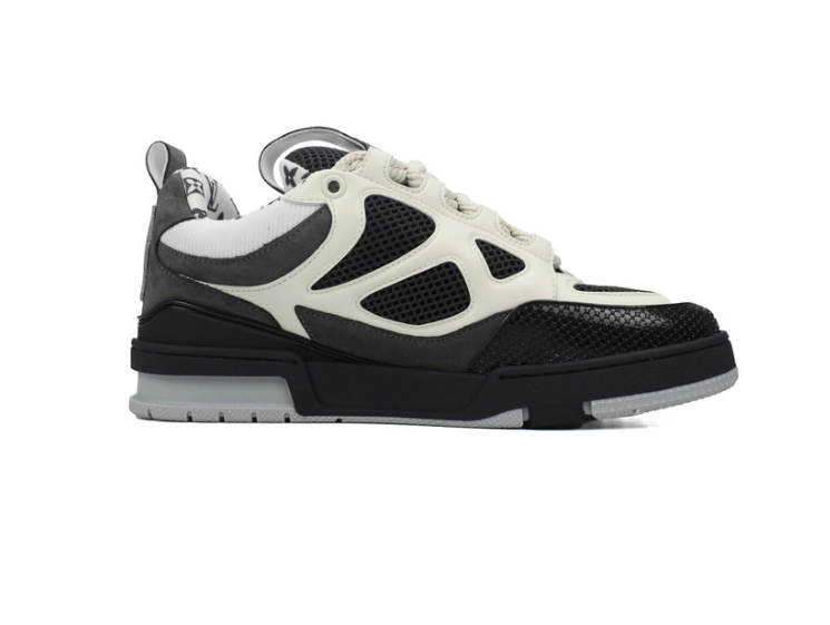 LV Skate blanco y negro - Zapatillas de lujo urbanas