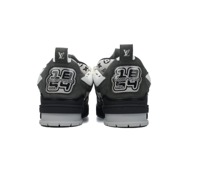 LV Skate blanco y negro - Zapatillas de lujo urbanas