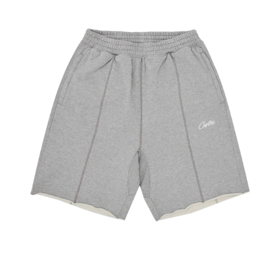 Short Corteiz Essential Grey Raw Hem