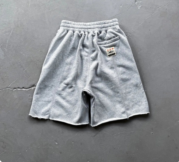 Short Corteiz Essential Grey Raw Hem