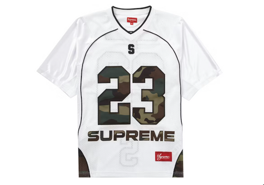 Supreme Camo Football Jersey White