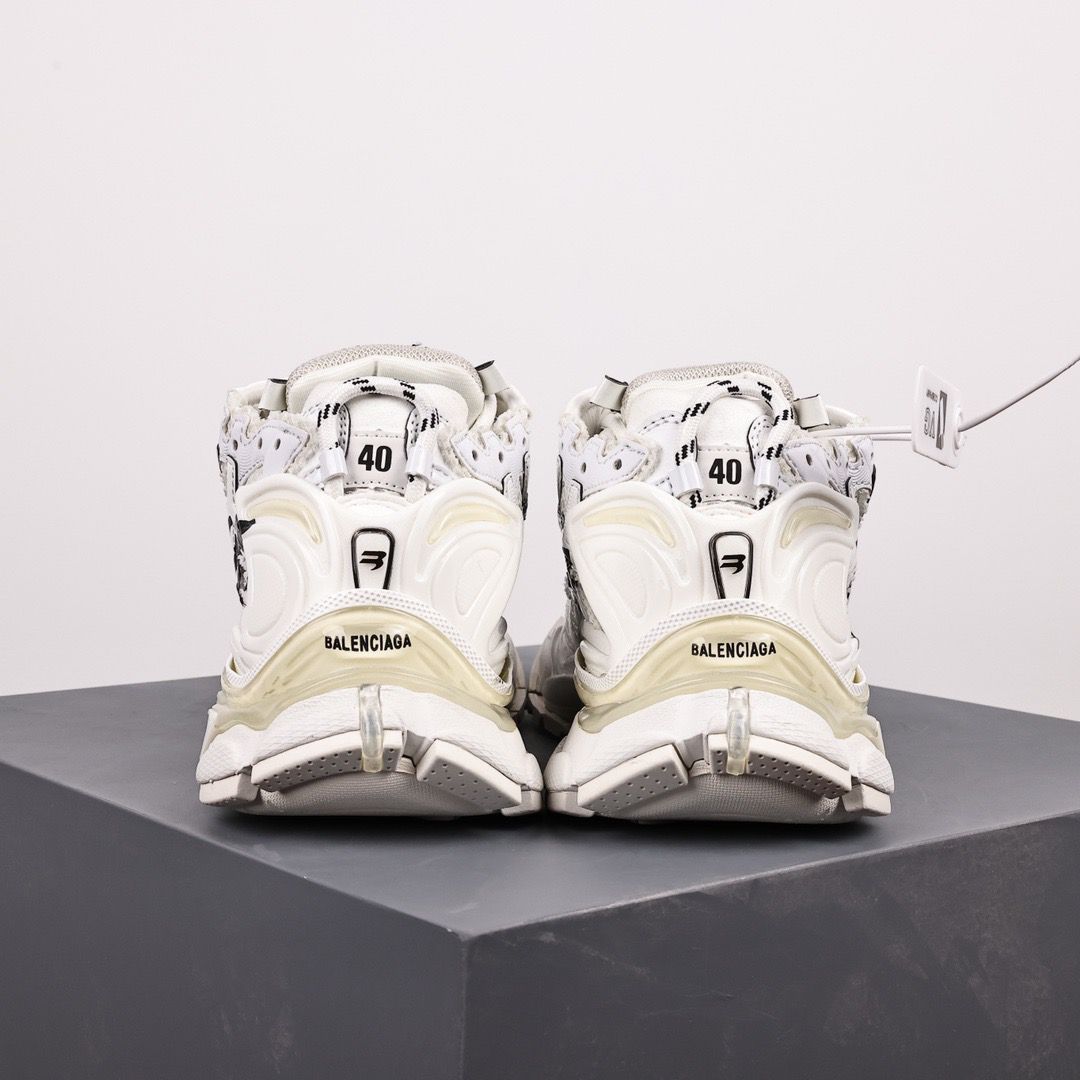 Balenciaga zapatillas Runner Graffiti (Blanco)