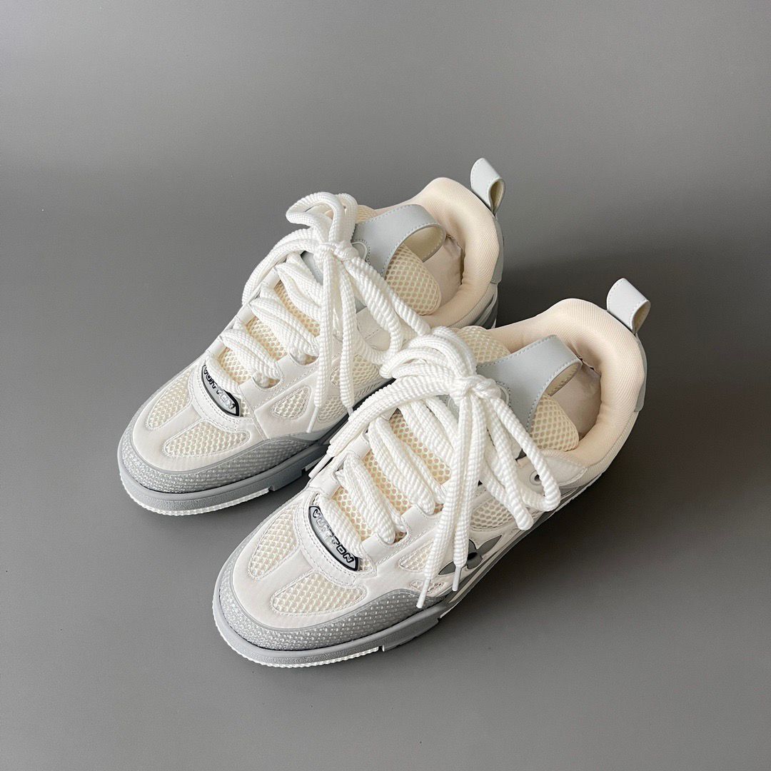 LV Trainer Blanco/Gris - Edición Premium