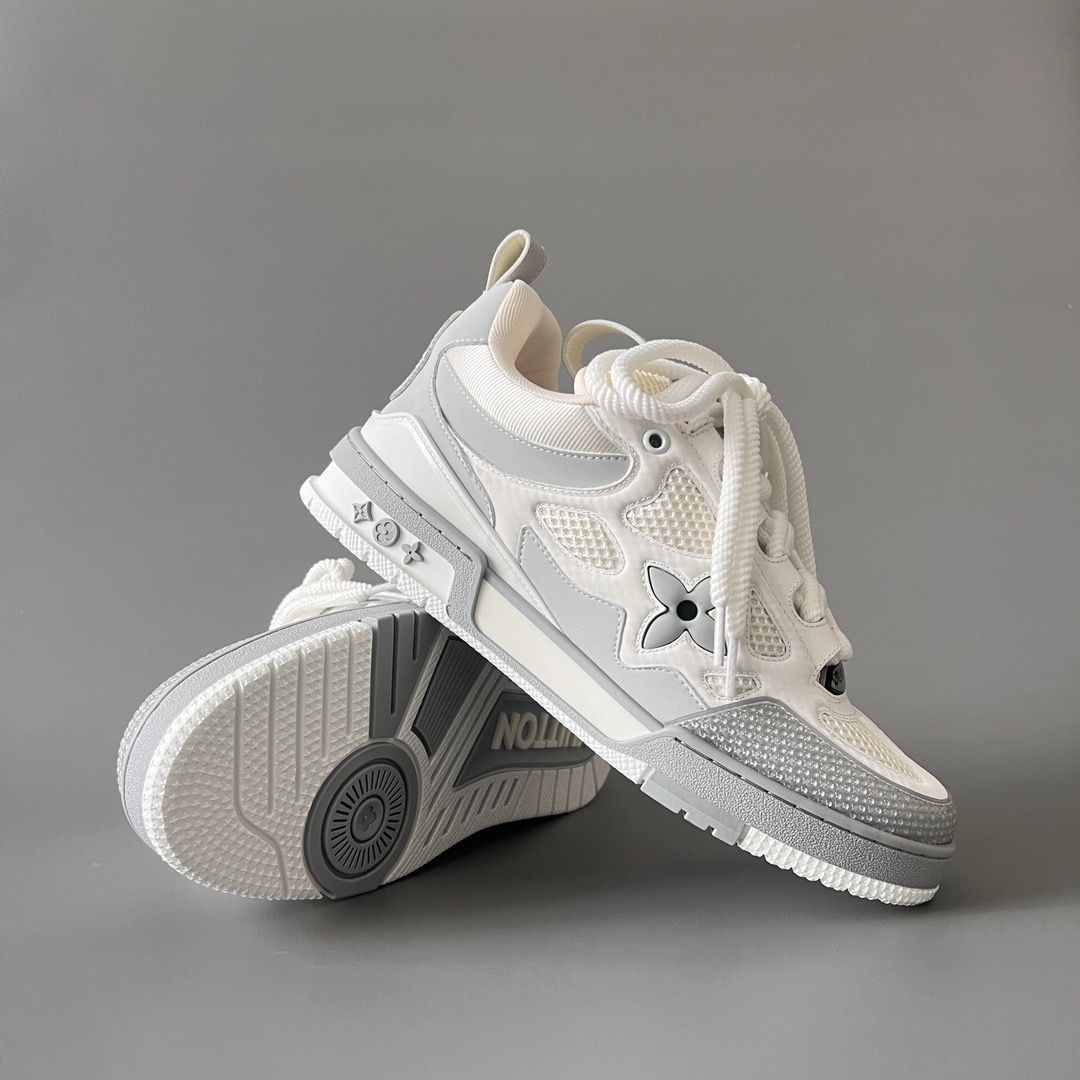 LV Trainer Blanco/Gris - Edición Premium