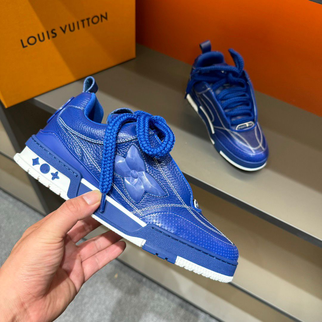 LV skate sneaker azules