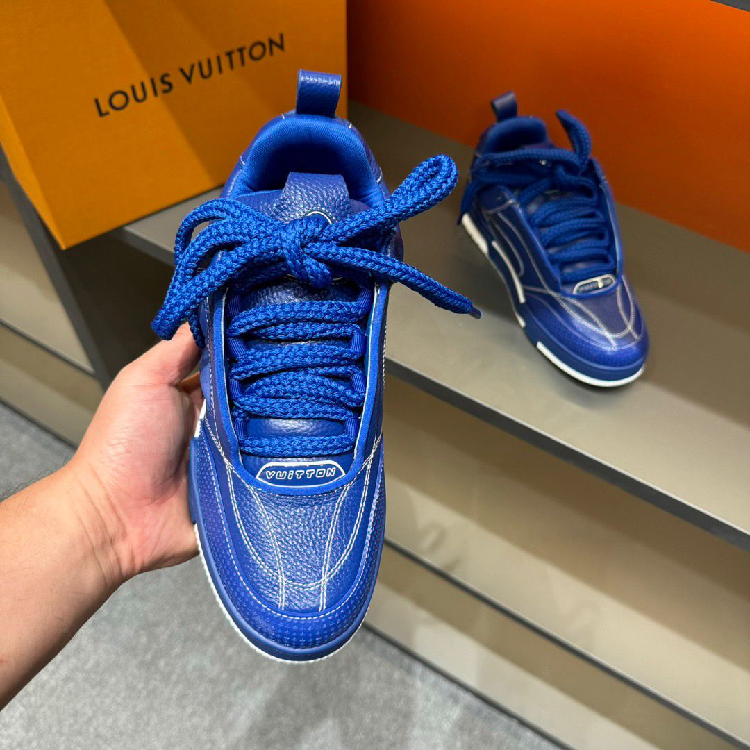 LV skate sneaker azules